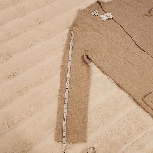 J. Crew Long Open Cardigan Sweater in Extra-Soft yarn size S new with tag - Picture 11 of 13